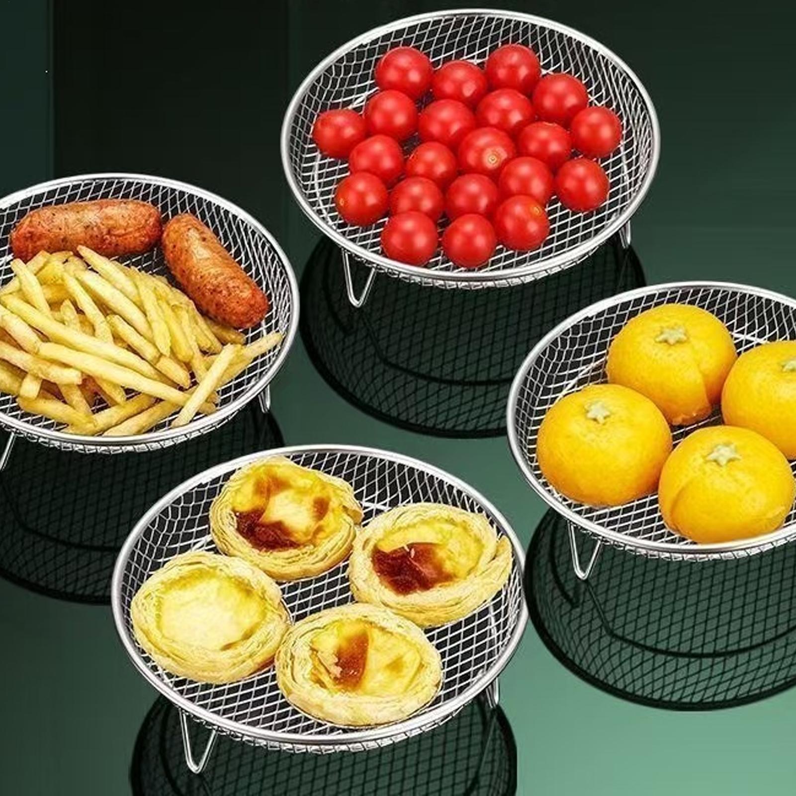 Stackable Air Fryer Basket Rou - Kitchen Baking Rack ulasan dan harga