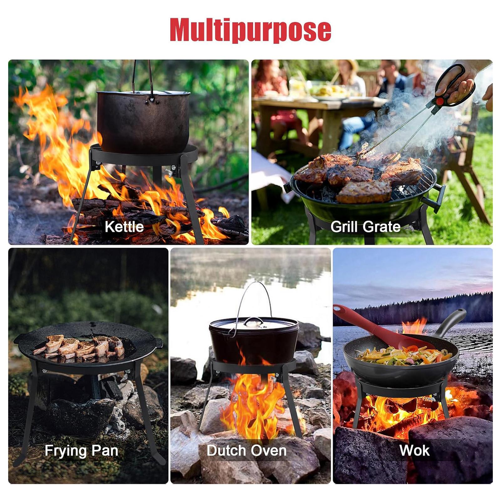 Foldable Cooking Campfire Trip - Kitchen Baking Rack ulasan dan harga